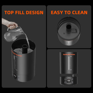 Spider Farmer 6L Cool Mist Humidifier – Ultrasonic luftfuktare top fill design and easy to clean. 