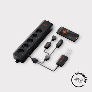Spider Farmer Genius Grow System AC5 – Multikanalskontroller med 5 uttag och appstyrning för full kontroll av odlingsutrustning / Multichannel controller with 5 outlets and app control for complete grow equipment management
