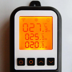 BRIDA Smart Thermostat, 3500W (close-up on backlighted display) - STOCKHOLM REPTILES